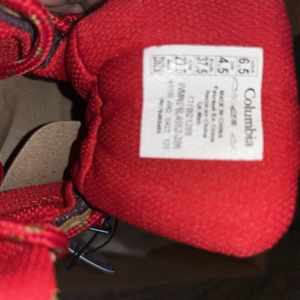 Columbia Women's Newton Ridge Plus Waterproof Amped Size 6.5 Elk Mountain Red - Picture 7 of 7